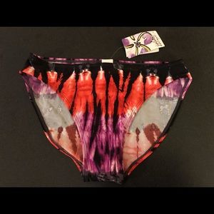 Women’s tie dyed bikini bottoms size 6